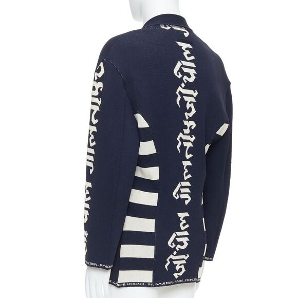 Jean Paul Gaultier Equator Heavy Knit Graphic Jacket - Picture 6 of 6